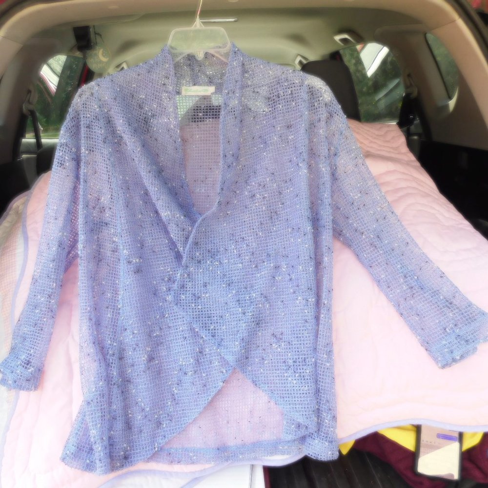 LuLu B - Cardigan - Size XL - Periwinkle - Violet